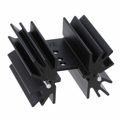 Heat Sink TO-220 Aluminum 6.0W @ 37°C Board Level, Vertical - 1