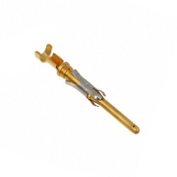 Pin Contact Gold or PdNi +Gold Crimp 20-24 AWG Stamped - TE Connectivity AMP Connectors