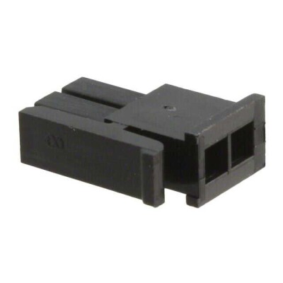 2 Position Rectangular Housing Connector Receptacle Black - 1