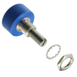 5k Ohm 1 Gang Linear Panel Mount Potentiometer 1.0 Turns Conductive Plastic 1W Solder Turret - 1