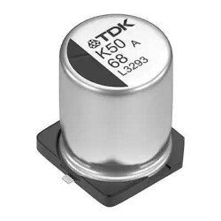 68 µF 80 V Aluminum - Polymer Capacitors Radial, Can - SMD 30mOhm 10000 Hrs @ 105°C - EPCOS - TDK Electronics