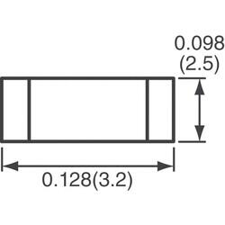 6.8 µH Unshielded Wirewound Inductor 620 mA 120mOhm 1210 (3225 Metric) - 3