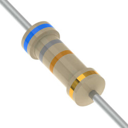 68 kOhms ±5% 0.25W, 1/4W Through Hole Resistor Axial Automotive AEC-Q200 Carbon Film - YAGEO