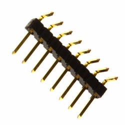Connector Header Through Hole, Right Angle 8 position 0.100