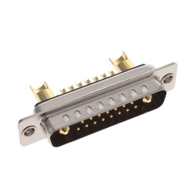 17 (15 + 2 Power) Position D-Sub, Combo Plug, Male Pins Connector - 1