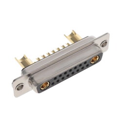 17 (15 + 2 Power) Position D-Sub, Combo Receptacle, Female Sockets Connector - NorComp Inc.
