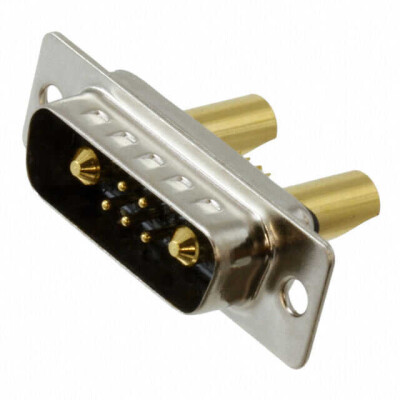 7 (5 + 2 Power) Position D-Sub, Combo Plug, Male Pins Connector - 1