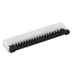 18 Position FFC, FPC Connector Contacts, Bottom 0.039
