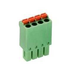 2 Position Terminal Block Plug, Female Sockets 0.138