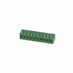 10 Position Terminal Block Header, Male Pins, Shrouded (4 Side) 0.150