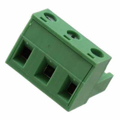 3 Position Terminal Block Plug, Female Sockets 0.300