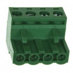 4 Position Terminal Block Plug, Female Sockets 0.200