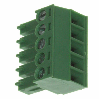 5 Position Terminal Block Plug, Female Sockets 0.150