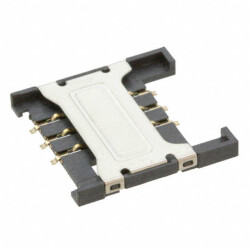 6 Position Card Connector SIM Card Surface Mount, Right Angle Gold - Würth Elektronik