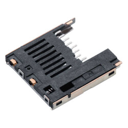 9 (8 + 1) Position Card Connector Secure Digital - microSD™ Surface Mount, Right Angle Gold - Würth Elektronik