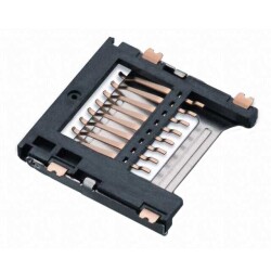 8 Position Card Connector Secure Digital - microSD™ Surface Mount, Right Angle Gold - Würth Elektronik