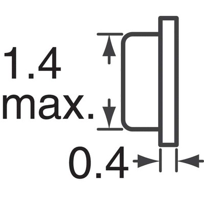 6MHz Ceramic Resonator Built in Capacitor 15pF ±0.2% 50 Ohms -20°C ~ 80°C Surface Mount - 2