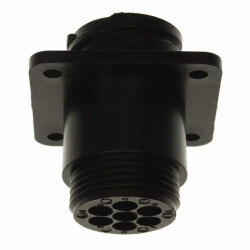 7 Position Circular Connector Receptacle Housing Panel Mount - 1