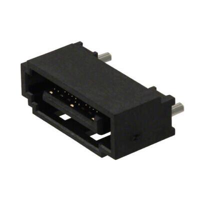 7 Position SATA Header, Shrouded Connector Solder Surface Mount - 1