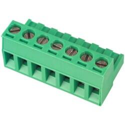 7 Position Terminal Block Plug, Female Sockets 0.200