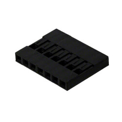 7 Rectangular Connectors - Housings Receptacle Black 0.100