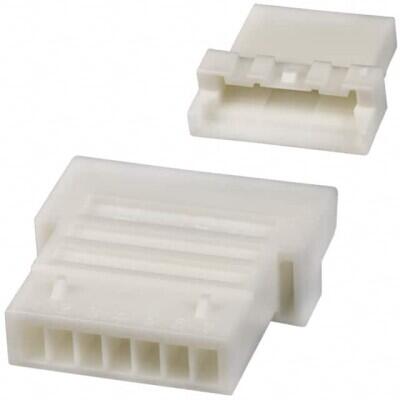 7 Rectangular Connectors - Housings Plug Natural 0.079