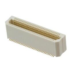 70 Position Connector Socket, Center Strip Contacts Surface Mount Gold - Panasonic Electric Works