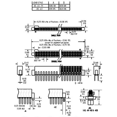 70 Position Receptacle Connector Surface Mount - 4