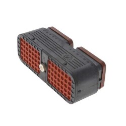 70 Rectangular Connectors - Housings Plug Black 0.216