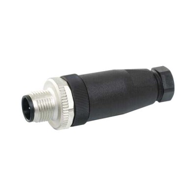 5 Position Circular Connector Plug, Male Pins Screw - 1