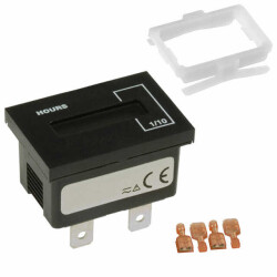 Time Counter (Hour Meter) 100 ~ 230VAC, 48 ~ 150VDC Panel Mount - Curtis Instruments Inc.