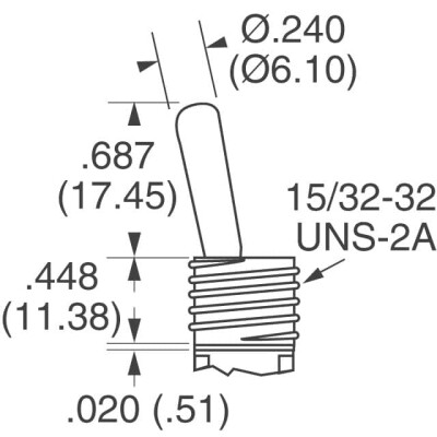 Toggle Switch SPDT Panel Mount - 2