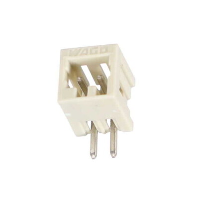 2 Position Terminal Block Header, Male Pins, Shrouded (4 Side) 0.098