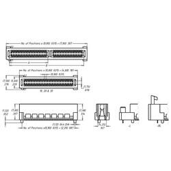 74 Position Female Connector Non Specified - Dual Edge Gold 0.031