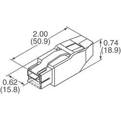 USB-A and Power, Combo USB 2.0 Plug Connector, 8 Position Free Hanging (In-Line) - Amphenol ICC (FCI) (1)