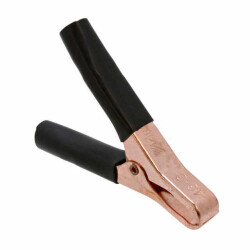 75 A Insulated Sleeve Battery Terminal Clamp, Miniature Test Clip Copper 1.125