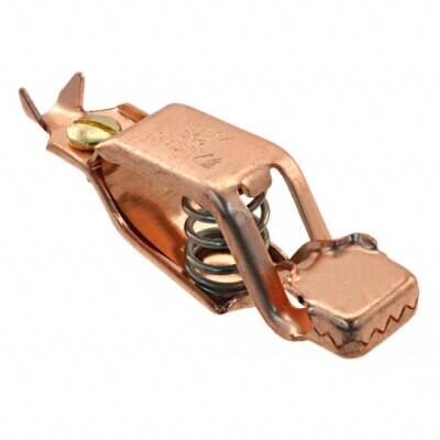 75 A Non-Insulated Heavy Duty, 3 Sided Jaw Test Clip Copper 0.750