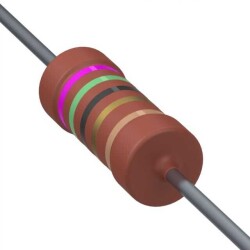 75 Ohms ±1% 2W Through Hole Resistor Axial Automotive AEC-Q200, Flame Retardant Coating, Fusible, Safety Metal Film - Vishay Beyschlag Draloric BC Components