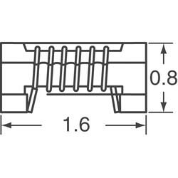 7.5nH Unshielded Wirewound Inductor 750mA 82mOhm Max 0603 (1608 Metric) - 3