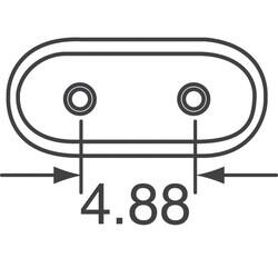 7.68MHz ±50ppm Crystal 20pF 80 Ohms HC-49/US - 4