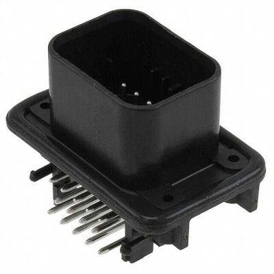 Connector Header Panel Mount, Through Hole, Right Angle 14 position 0.157