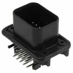 Connector Header Panel Mount, Through Hole, Right Angle 14 position 0.157