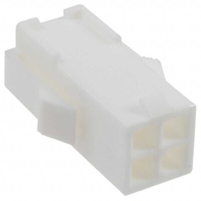 4 Rectangular Connectors - Housings Receptacle Natural 0.163