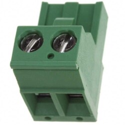 2 Position Terminal Block Plug, Female Sockets 0.200