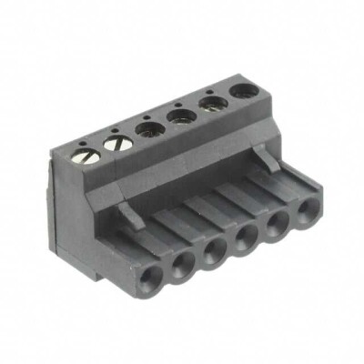 6 Position Terminal Block Plug, Female Sockets 0.200