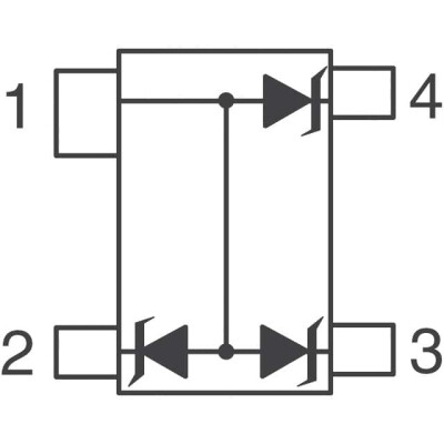 8.5V Clamp Ipp Tvs Diode Surface Mount SOT-143-4 - 2