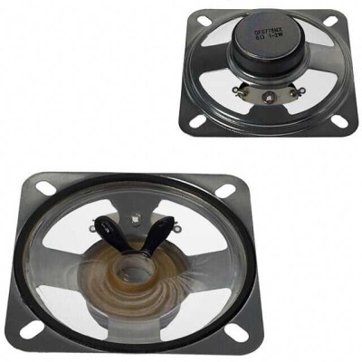8 Ohms General Purpose Speaker 1 W 360 Hz ~ 11 kHz Top Round, Square Frame - 1
