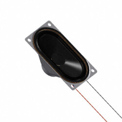 8 Ohms General Purpose Speaker 3 W 100 Hz ~ 20 kHz Top Oval, Rectangular Frame - PUI Audio, Inc.