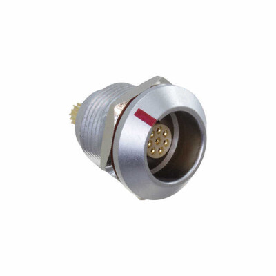 8 Position Circular Connector Receptacle, Female Sockets Solder Cup - 1