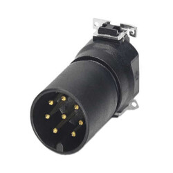8 Position Circular Connector Insert, Male Pins Solder - Phoenix Contact